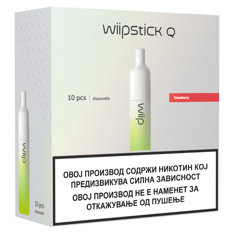 Wiipstick Q multipack 10/1, Strawberry