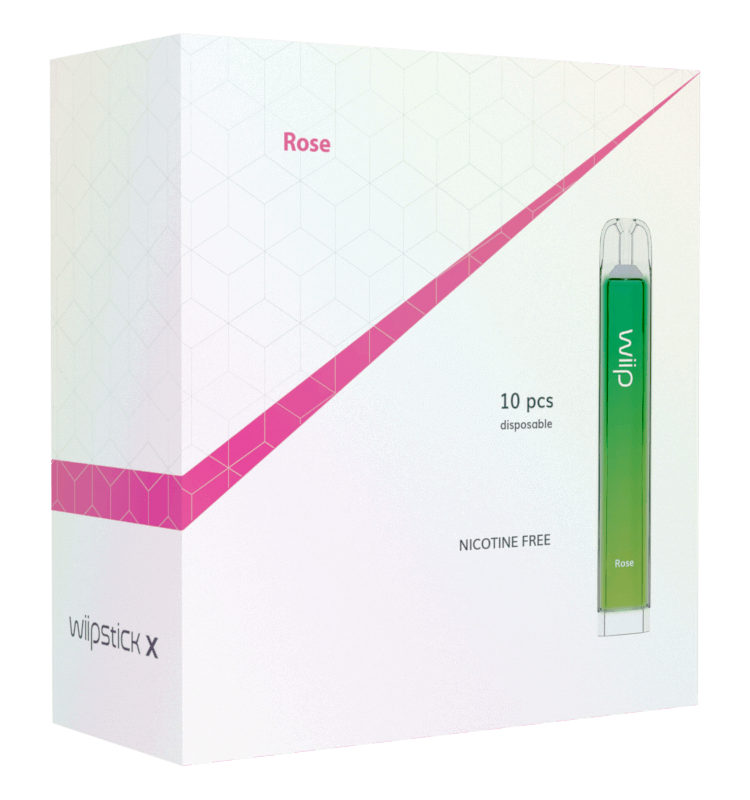 Wiipstick X multipack 10/1, Rose, nicotine free