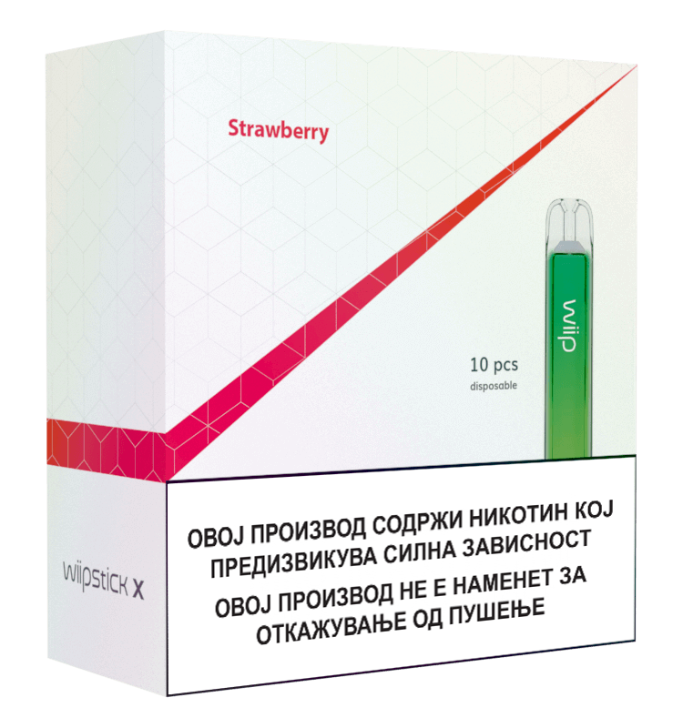 Wiipstick X multipack 10/1, Strawberry